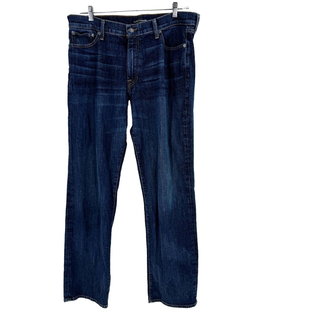 Lucky Brand 361 Vintage‎ Straight Jeans Men's 38X34 Rodeo Western Cowboy Stretch